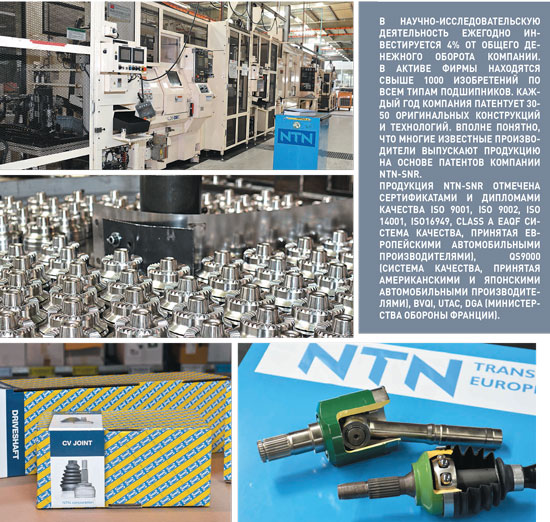 Производство автозапчастей на заводе NTN Transmission Europe